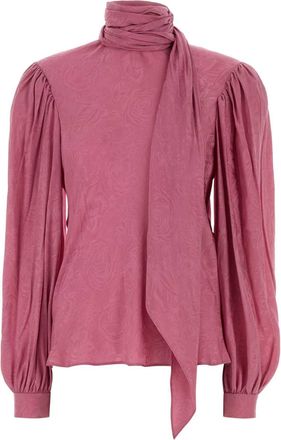 Gucci Fuchsia Twill Blouse