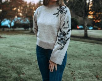 Ariat All In Sweater In Oatmeal