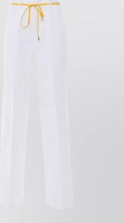 Aspesi straight leg trousers silk nylon blend