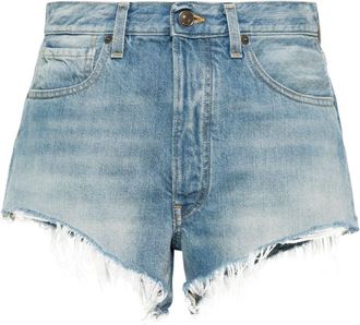 Alanui Kerala denims shorts - women - Polyester/Cotton/Cotton - 28 - Blue