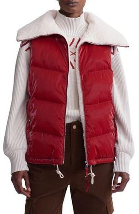 Varley Brock Fleece Lined Puffer Vest in Red Dahlia at Nordstrom Rack, Size Large