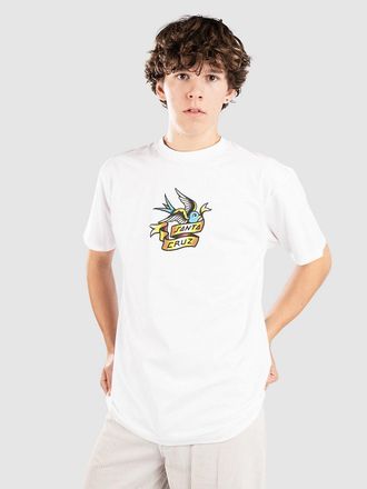 Santa Cruz Sommer Sparrow Front T-Shirt bianco