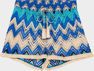 Ramy Brook Chevron Duke Shorts