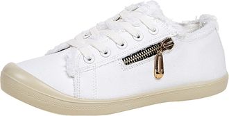 Generic Canvas Shoes Wear Flat Versatile White Sneakers Spring Sneakers Sandals Shoes Women (White, 4.5)