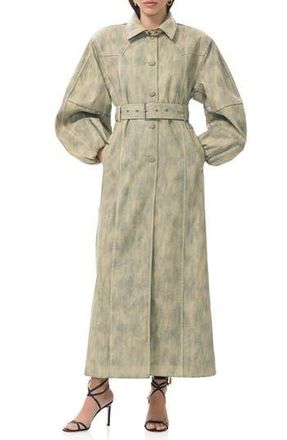 AFRM Carrington Denim Trench Coat in Custard Cream at Nordstrom Rack, Size X-Large