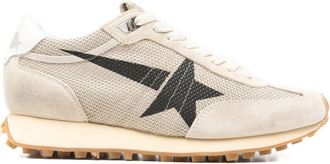 Golden Goose Textured Mesh Sneakers With Bold Star Graphic