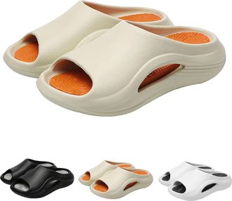 Generic Unisex Cloud Slides Sandals | Women and Men | Comfort Open Toe Cushion Walking Shoes | Quick-Drying Shower Shoes | Anti-Slip Bathroom Slippers | Swimm