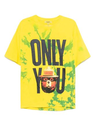 Stain Shade graphic-print T-shirt - Yellow