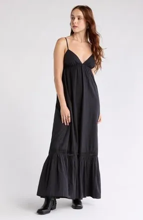 Abound Cotton Maxi Dress in Black at Nordstrom Rack, Size X-Small
