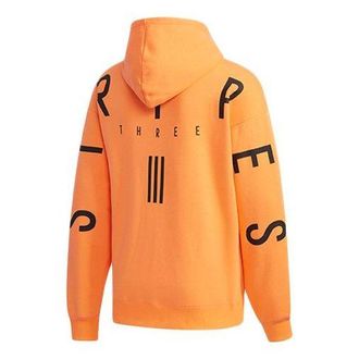 adidas Sport 2 Street Alphabet Printing Athleisure Casual Sports Hooded Jacket Orange ED1996