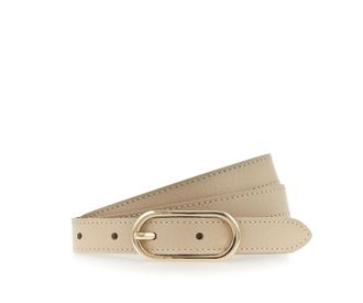 Tamaris Lederg&uuml;rtel TAMARIS, Damen, Gr. 11,5, beige, Rindsleder, unifarben, G&uuml;rtel Lederg&uuml;rtel, Schmale Schliesse, leicht genarbte Oberfl&auml;che, 2 cm breit