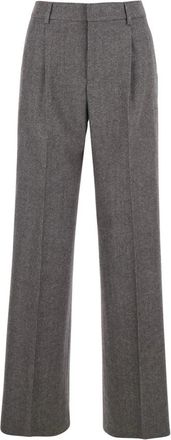 Pantaloni Torino Broeken, Dames, Grijs, M, Wol, Grijze Wol Kasjmier Lola Broek