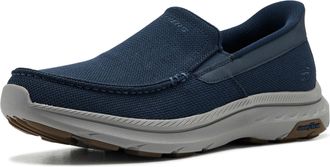 Skechers Mens Pollard-Wilfred Sneaker, Navy, 7.5 UK