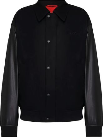 HUGO BOSS Bomber con bottoni - Nero