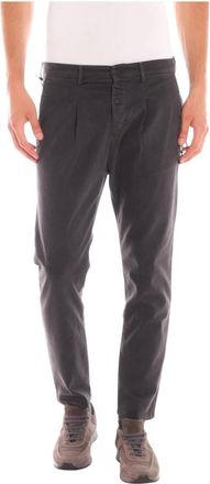 Daniele Alessandrini Broeken, Heren, Grijs, W33, Katoen, Pj 5369L101 Chinos