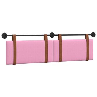 vidaXL Cabecera Colgante Liso Rosa 190 X 55 X 5 Cm Pu Antiguo Vidaxl