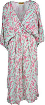 Ebarrito Multicolor Abstract Polyester Dress