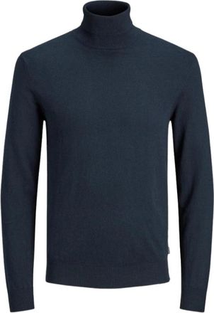 Jack & Jones Navy Blazer Pullover met lange mouwen - Heren - Coltruien - Blauw - 2XL - Katoen - Truien & Vesten