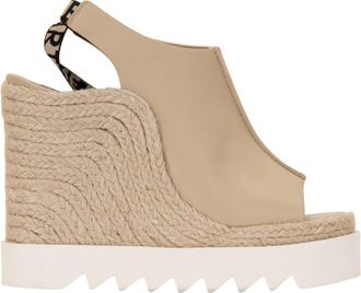 Stella McCartney Sandalo con zeppa - - Shoes - Donna - Beige - 37 EU