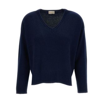 Drumohr V-neck Knitwear - female - Drumohr - V-neck Knitwear - Blue - XS - Knitwear