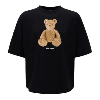 Palm Angels T-Shirts, male, Black, Size: S Bear Over Tee