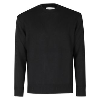 Paolo Pecora Girocollo Rasata - - Knitwear - Uomo - Nero - XL