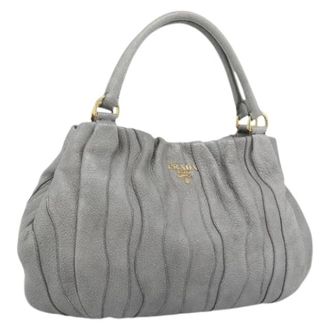 Prada Pre-owned Vintage Hand Bag - Dames - Pre-owned - Grijs - Maat: ONE Size Leer