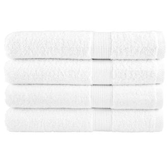 Berkfield Home Premium Towels SOLUND 4pcs White 100x200cm 600gsm