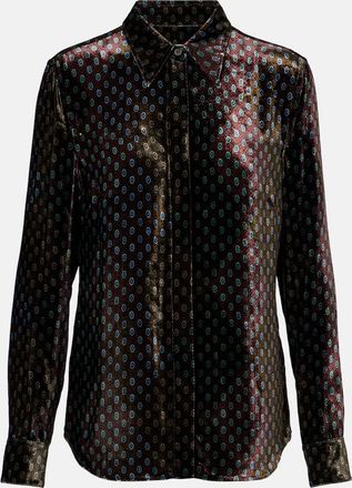 Dries Van Noten Printed velvet shirt