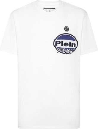 Philipp Plein T-Shirt Ronde Hals Racing - Heren - T-shirts - Wit - 5XL - Katoen - Tops