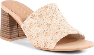 Seychelles Adapt Block Heel Sandal in Natural Daisy Raffia at Nordstrom, Size 7.5