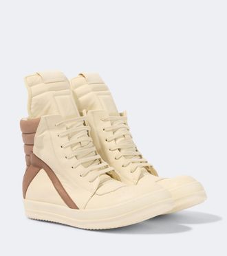 Rick Owens Geobasket leather sneakers