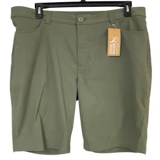 Eddie Bauer Womens Nylon Blend Upf 50+ Rainier Bermuda Shorts In Sage/sprig Green