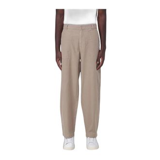 Blauer Chinos in Cotone a Gamba Larga - - Trousers - Uomo - Beige - W38