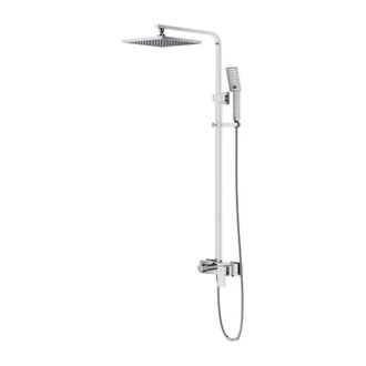 Omnires Omnires Fresh - Conjunto De Ducha Con Grifo, 25x25 Cm, 3 Chorros, Cromo Fr7144cr