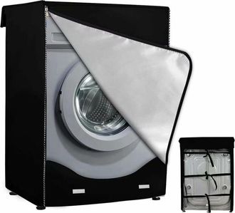 OEM Funda Protectora Para Lavadora De Carga Frontal - Impermeable, A Prueba De Polvo Xl (60x64x85cm) Negra