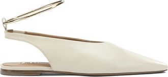 Jil Sander Ballerina - Dames - Ballerinas - Beige - 39 EU - Leer - Schoenen