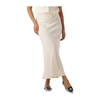 Selected Dames, Rokken, Wit, Maat: S Viscose