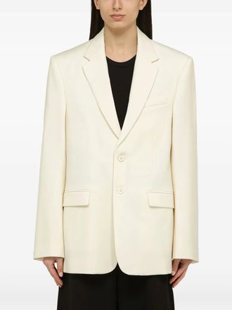 Wardrobe.NYC single-breasted blazer - women - Virgin Wool - M - White