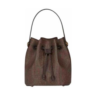 Etro Mini Arnica Bucket Bag - female - Etro - Bucket Bags - Brown - ONE SIZE - Bags