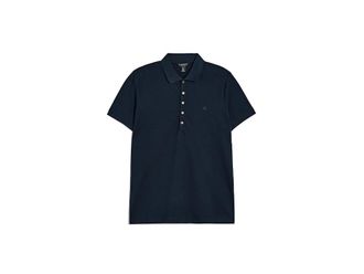 Lauren Ralph Lauren Plus Size Pique Polo Shirt Womens Clothing Lauren Navy : 3X, Cotton/Elastane