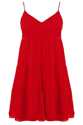 Naked Zebra Tiered Mini Dress