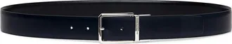 Santoni Reversible Leather Belt in Blue at Nordstrom, Size 38