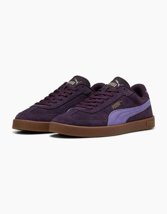 Puma Womens Puma Club II Era Suede Plum Trainers - Purple - Size: UK 3 / eu 35.5 / us 4