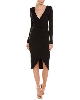 Bailey 44 Destroyer Tulip Hem Jersey Dress In Black