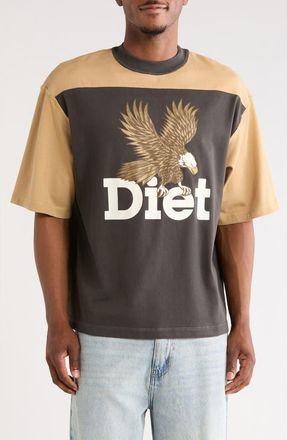 Diet Starts Monday Eagle Yoke T-Shirt in Tan/Vintage Black at Nordstrom Rack, Size Xx-Large