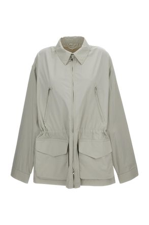 Rier Grey Water-Repellent Cotton Field Jacket