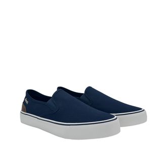 Bench Dalton Canvas Slip On Mens Navy Trainers - Blue - Size UK 11
