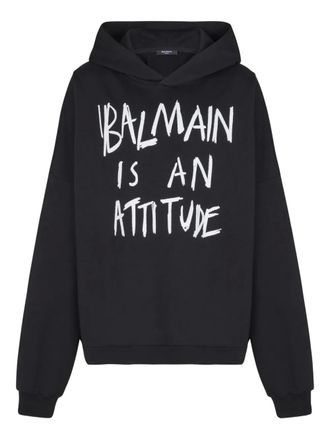 Balmain Felpa con cappuccio - Nero