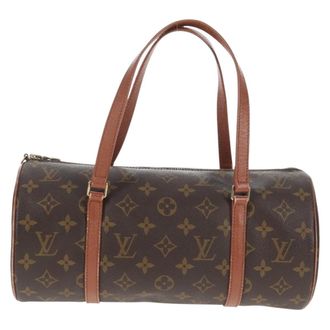 Louis Vuitton Papillon Handbag Monogram Canvas Brown Canvas Handbag (Pre-Owned)
